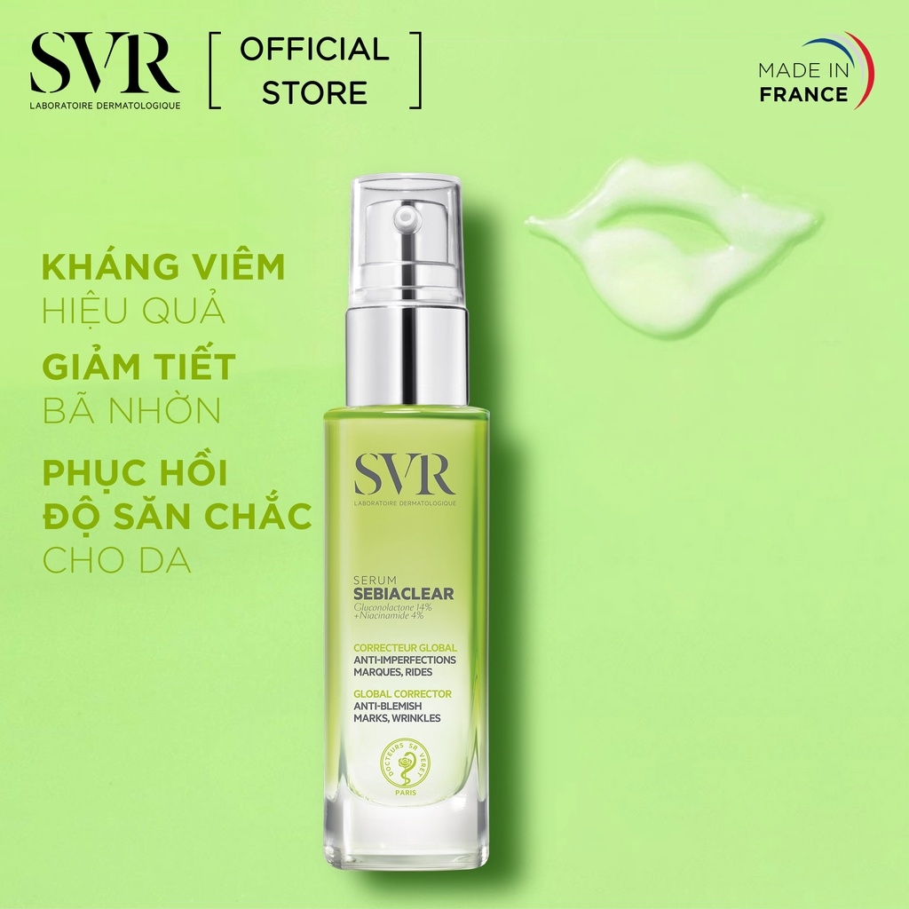 Tinh Chất Giảm Mụn Mờ Thâm SVR Sebiaclear Serum 30ml