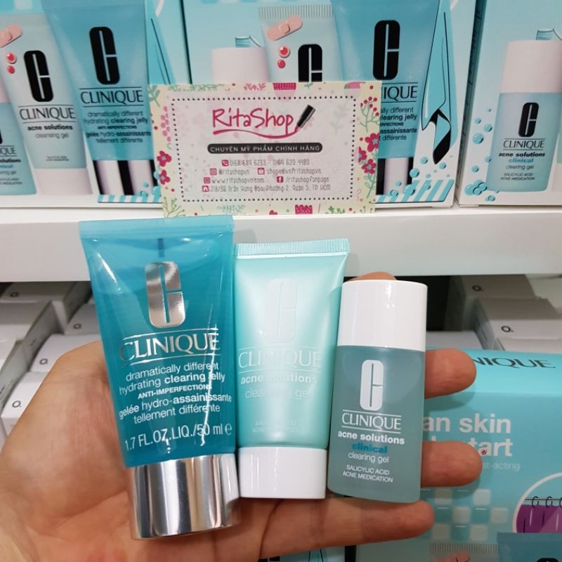 Bộ đánh bay mụn Clinique Clean Skin Fresh Start