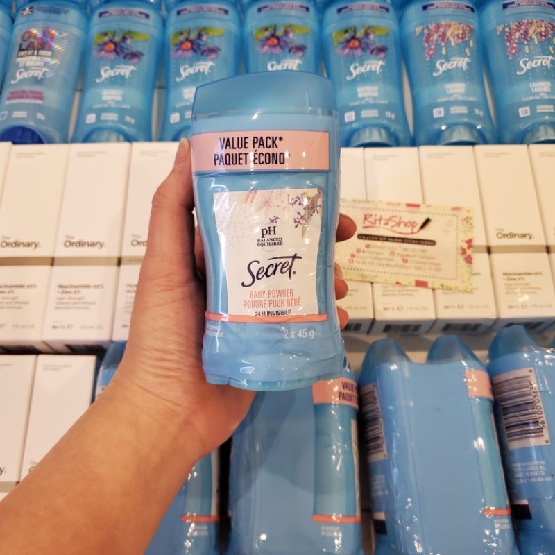 Sáp lăn khử mùi Secret Invisible 73gram