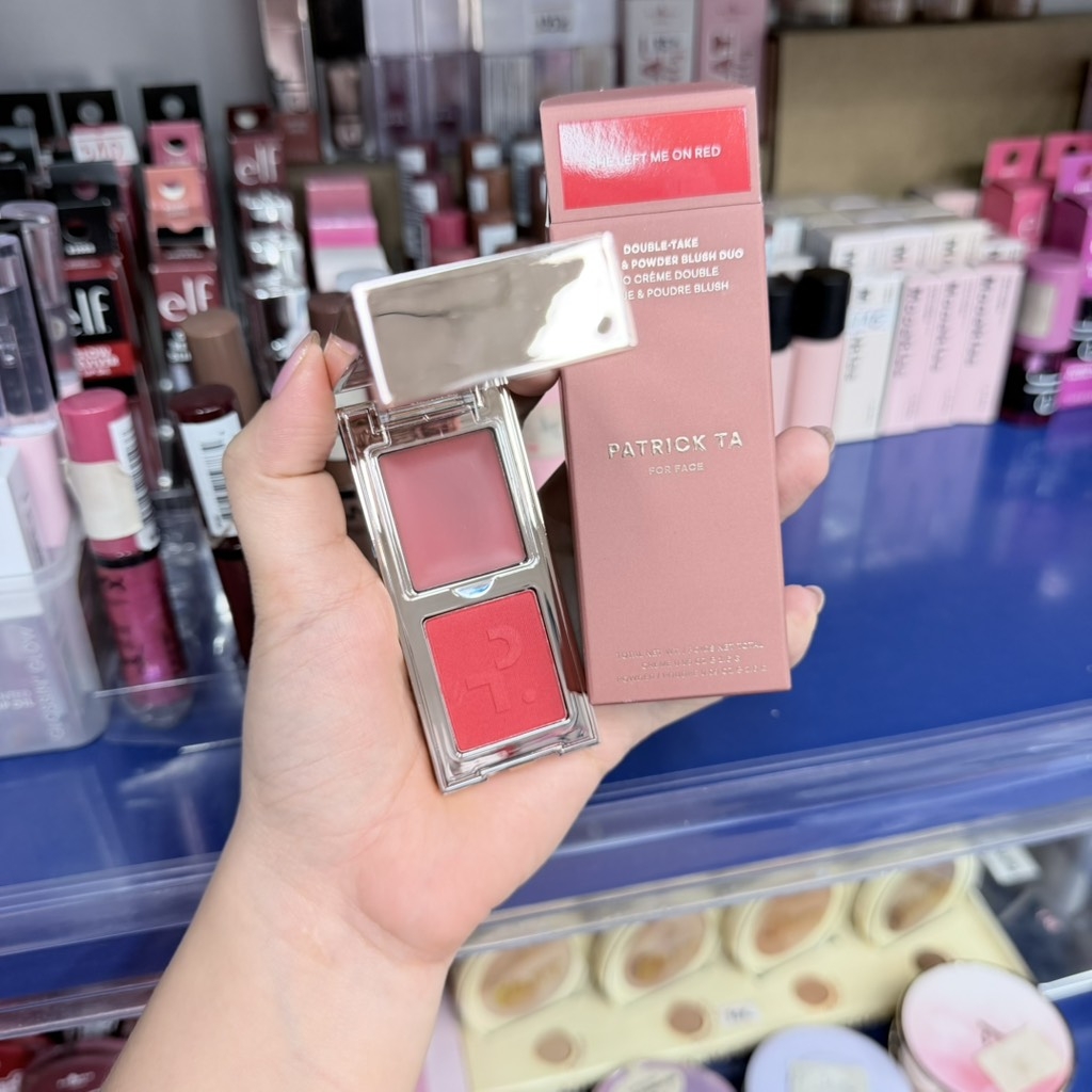 Phấn má hồng Patrick Ta Double - Crème Take & Powder Blush Duo