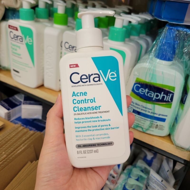 SRM Cerave Acne Cleanser Control kiểm soát dầu giảm mụn 237ml