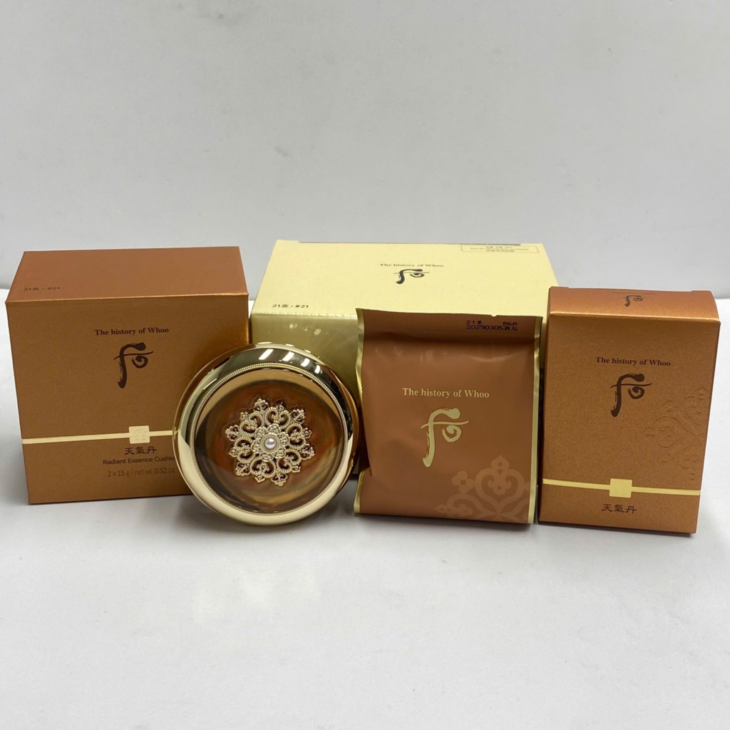 Set Cushion The Whoo Radiant SPF50+/PA+++ Kèm Lõi Thay Thế Tone 21