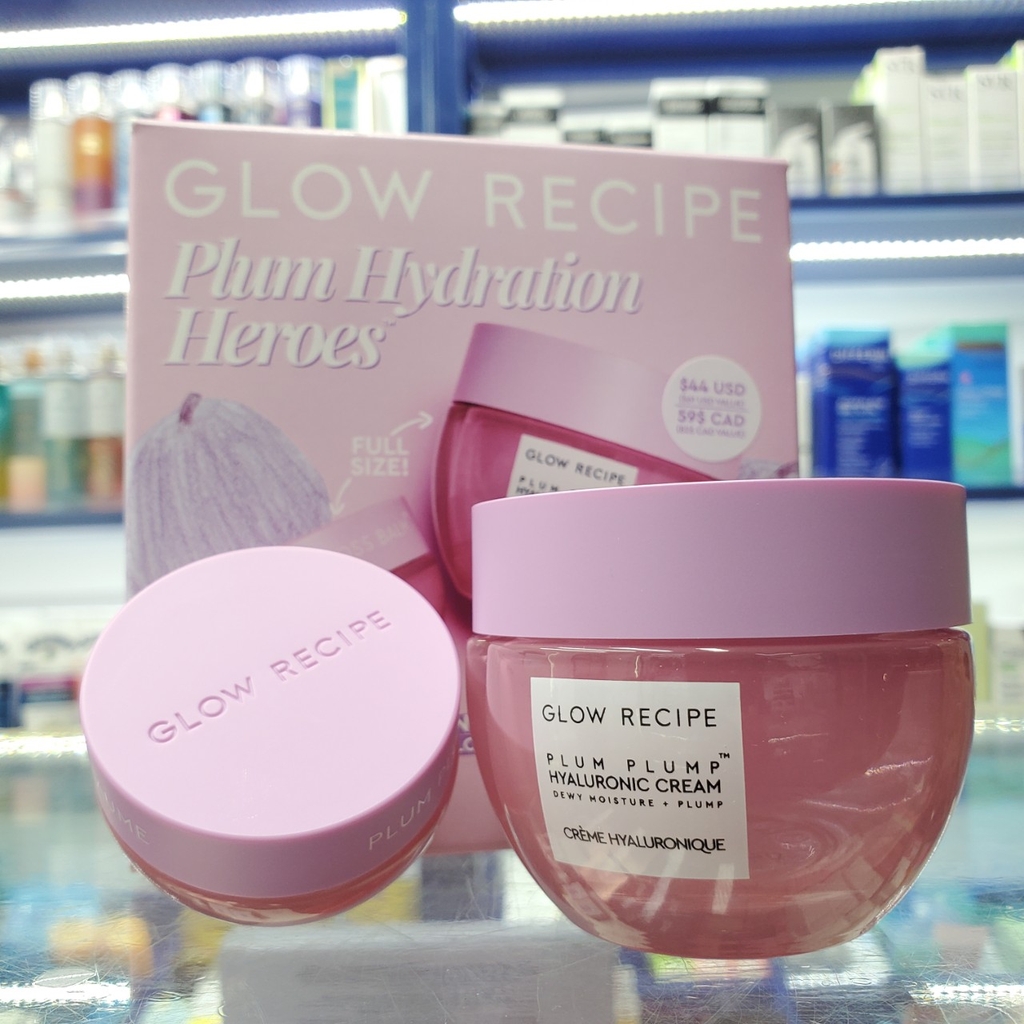 Set Dưỡng Da Và Môi Glow Recipe Plum Hydration Heroes Kit
