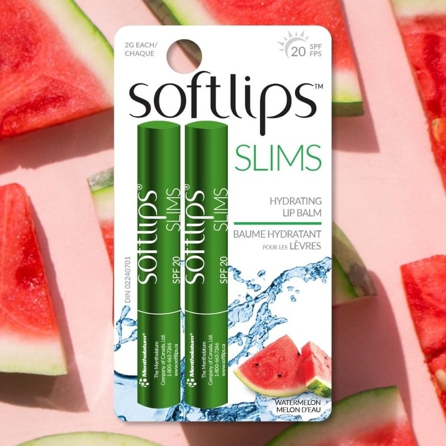 Cặp son dưỡng môi không màu trong suốt Softlips slim Spf 20