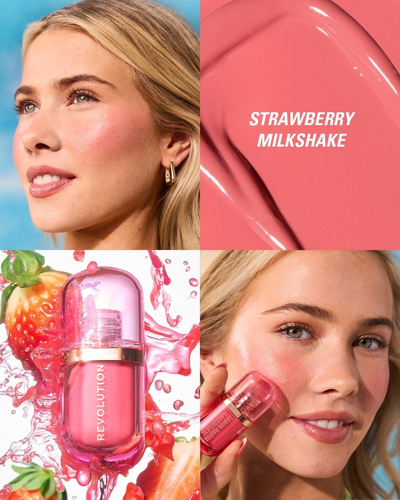 Má Hồng Kem Revolution Makeup Superdewy Liquid Blush Burst