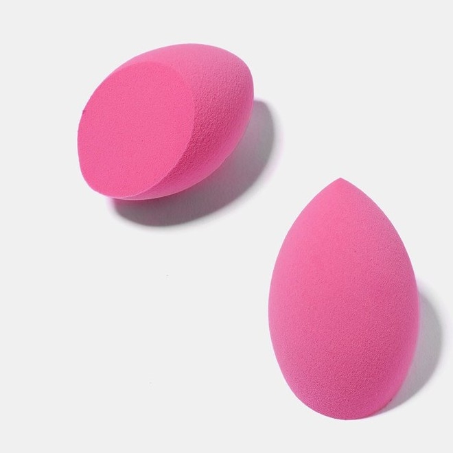 Mút tán trang điểm AOA vạt xéo màu hồng