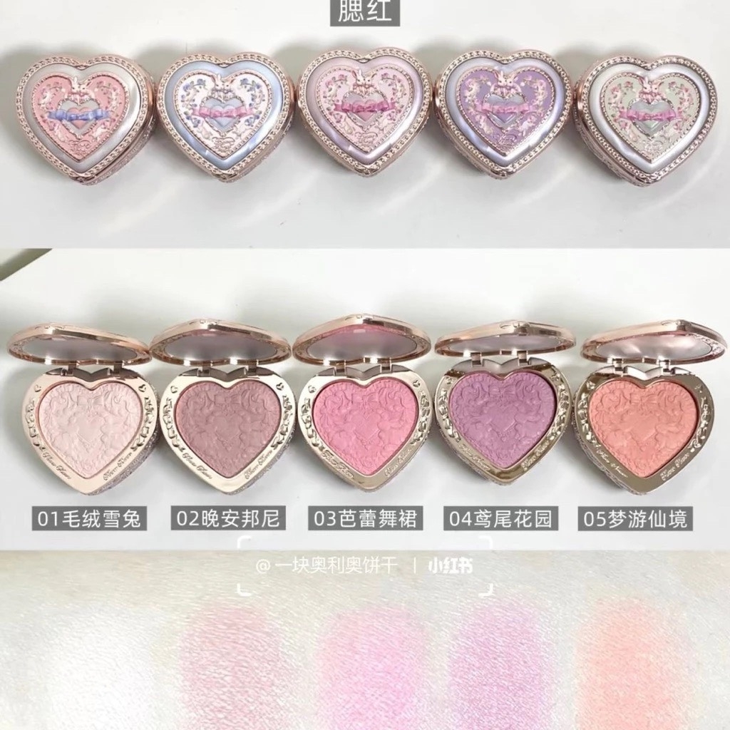 Má Hồng Flower Knows Bunny Gảden Colletion Embossed Blush 5g