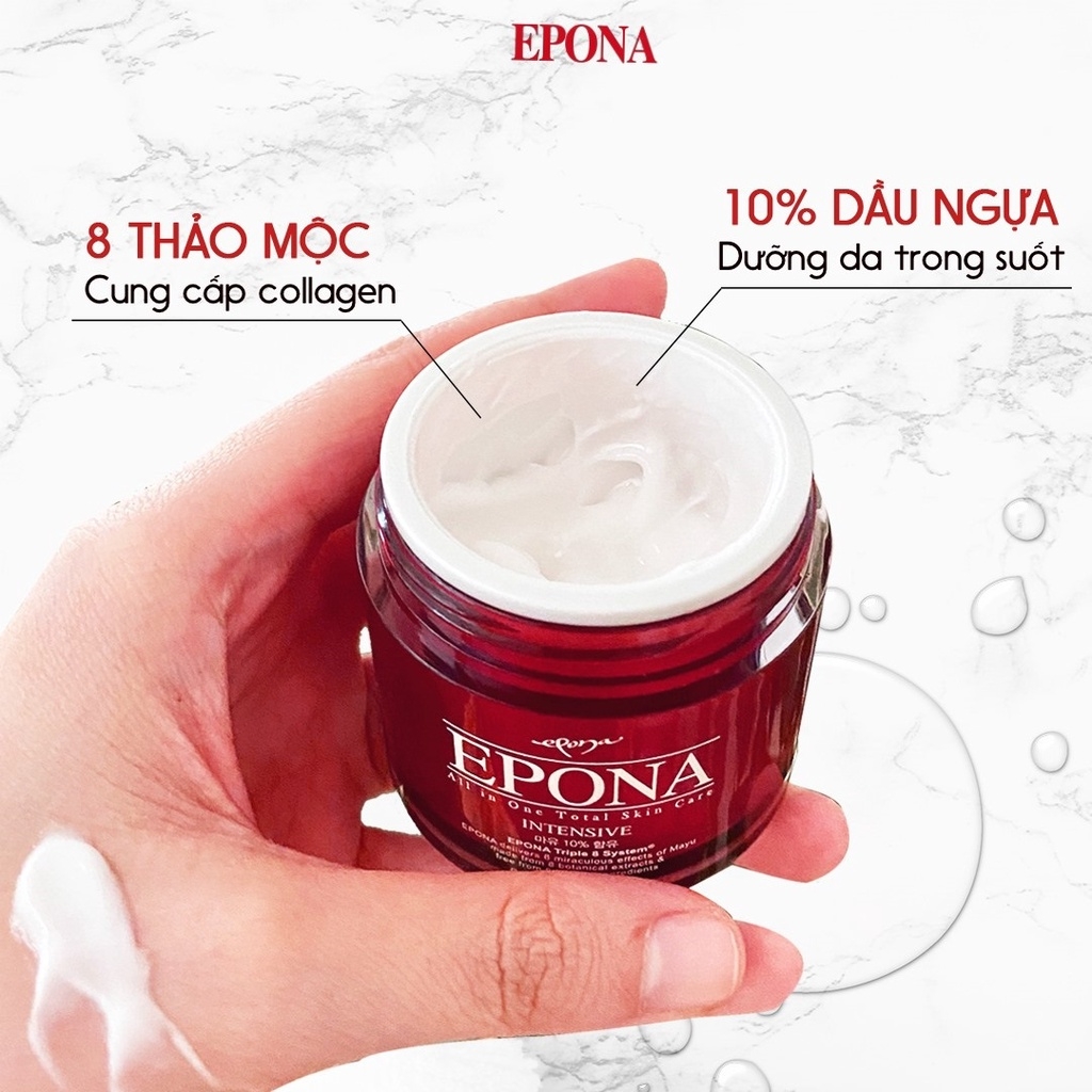 Kem dưỡng Epona trắng da phục hồi hư tổn nâng tone chống lão hóa 50ml