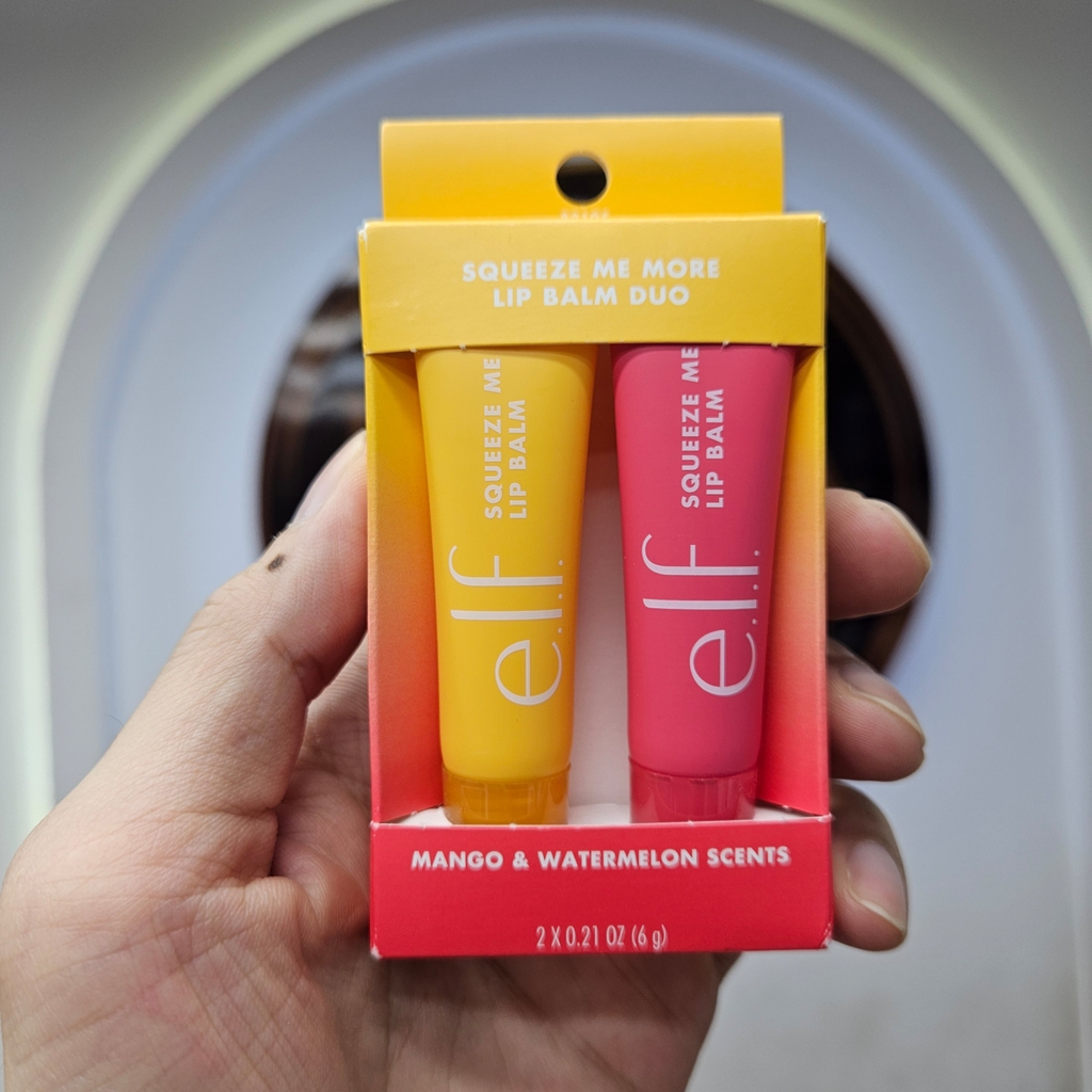 Set 2 son dưỡng mini ELF Squeeze Me More Lip Balm Duo