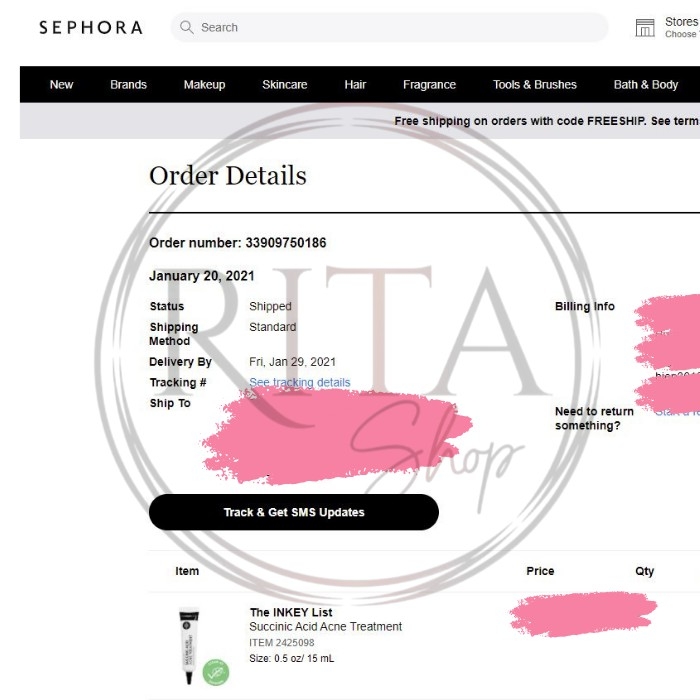 Gel Chấm Mụn The Inkey List Succinic Acid Acne Treatment 15ml