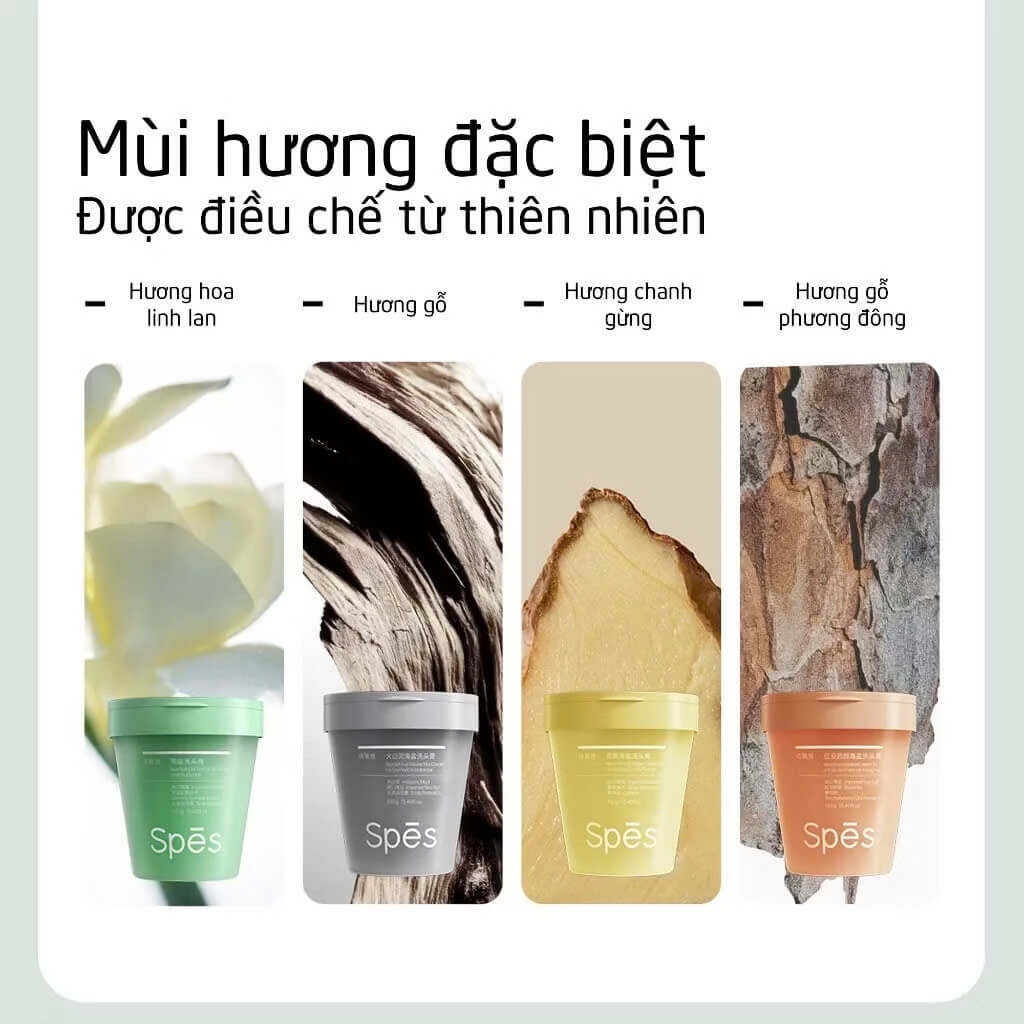 Tẩy Tế Bào Chết Da Đầu Spes Làm Sạch, Kiềm Dầu, Cho Da Đầu Sảng Khoái Và Giúp Tóc Chắc Khoẻ 380g