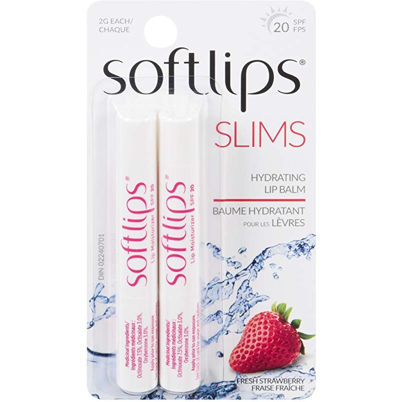 Cặp son dưỡng môi không màu trong suốt Softlips slim Spf 20