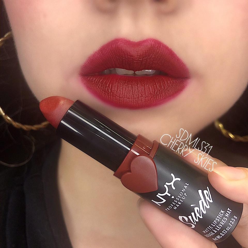 Son thỏi lì NYX Suede matte lipstick