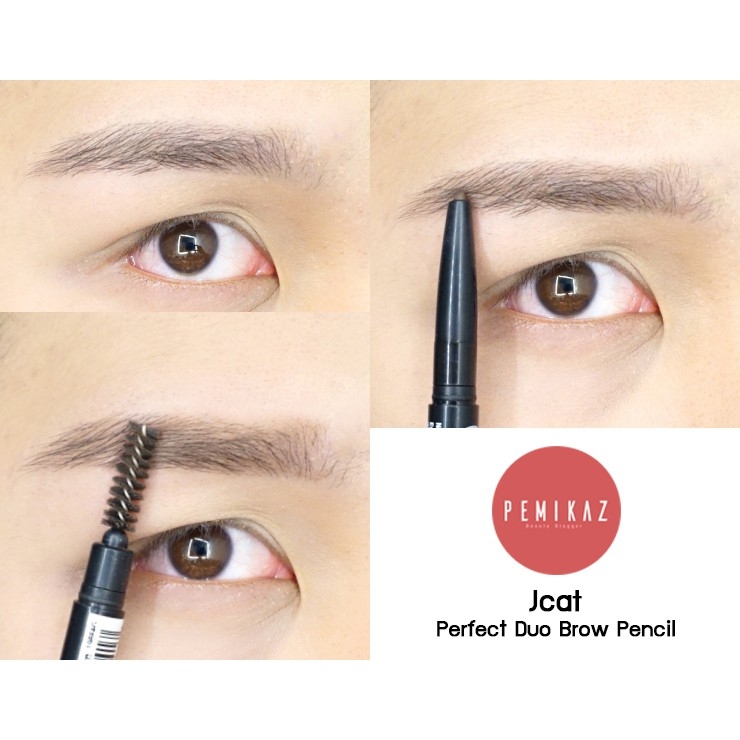 Chì kẻ chân mày 2 đầu J.Cat màu Light Brown