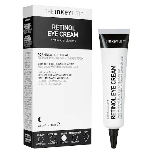 Kem dưỡng làm sáng vùng thâm mắt The INKEY List Caffeine, Brighten-i Eye Cream, Retinol Eye Cream