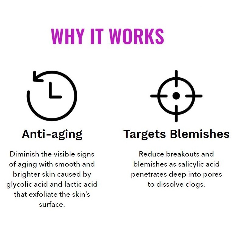 Serum Tẩy tế bào chết hóa học Good Molecules ban đêm giúp da sáng mịn, giảm thâm mụn