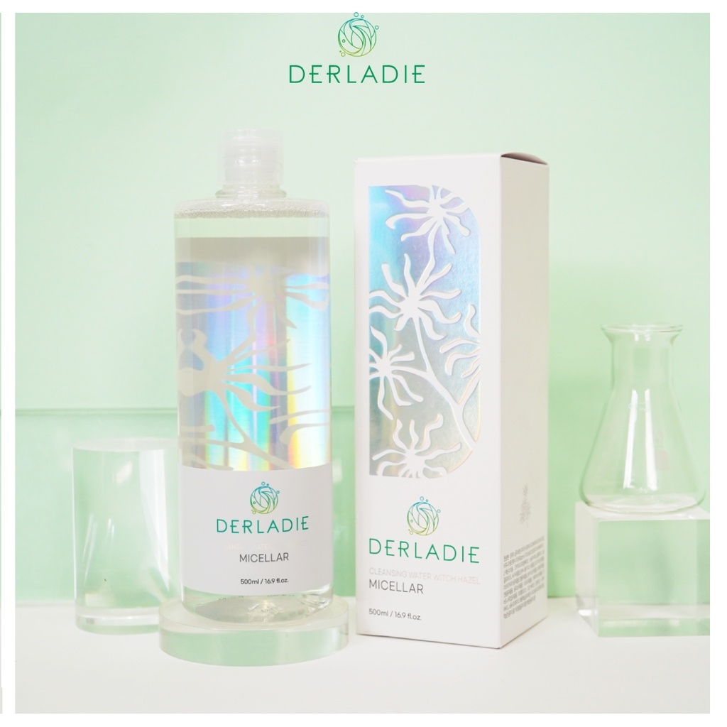 Nước tẩy trang Derladie Cleansing Water Witch Hazel dành cho da mụn 500ml