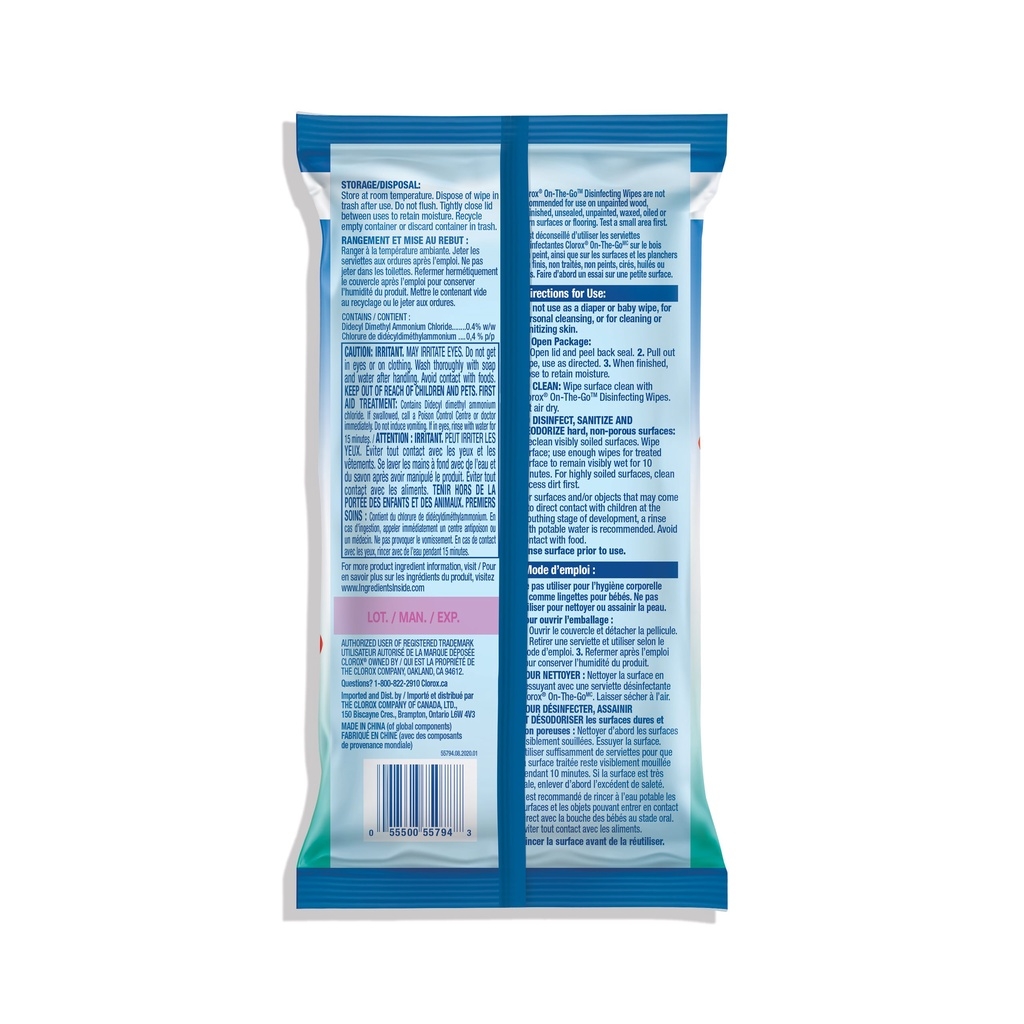 Khăn ướt khử khuẩn Clorox 30 tờ