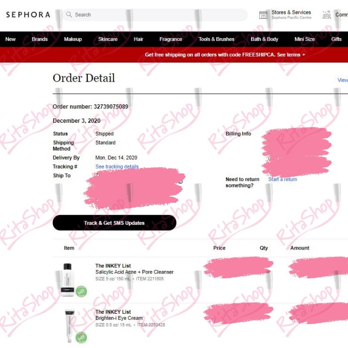 [BILL CANADA] Sữa rửa mặt giảm mụn The Inkey List Salicylic Acid Cleanser dành cho da dầu | The INKEY List SA