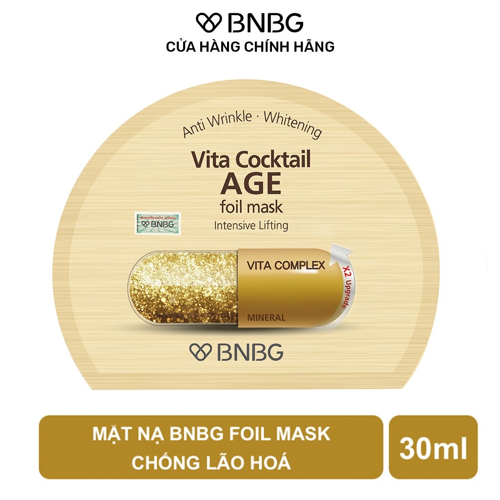 Mặt Nạ BNBG Vita Mask phục hồi, cấp ẩm, nuôi dưỡng da toàn diện 30ml