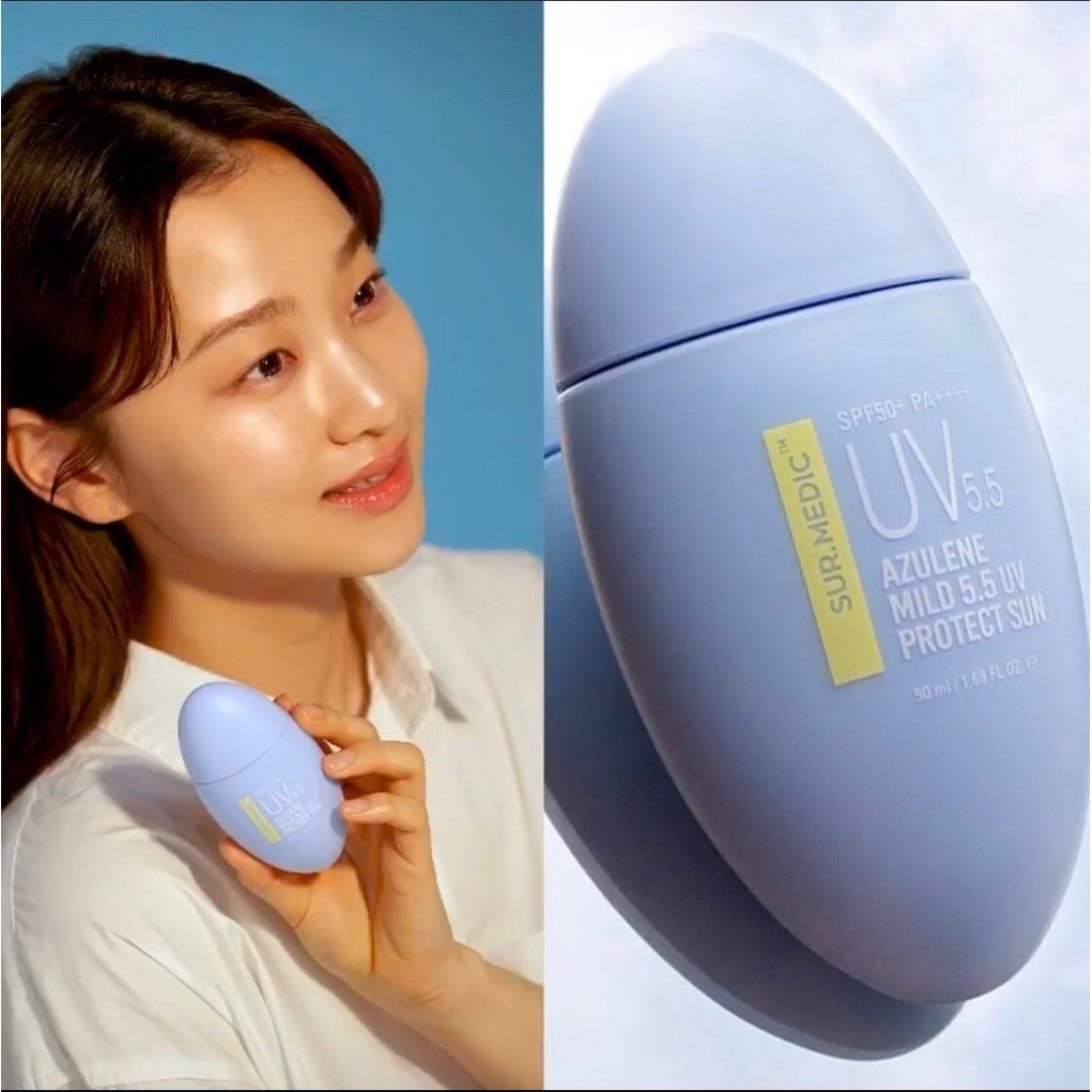 KCN nâng tông da cấp ẩm chống lão hóa Sur Medic Azulene Mild 5.5 UV