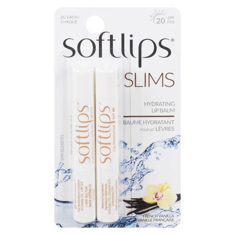 Cặp son dưỡng môi không màu trong suốt Softlips slim Spf 20