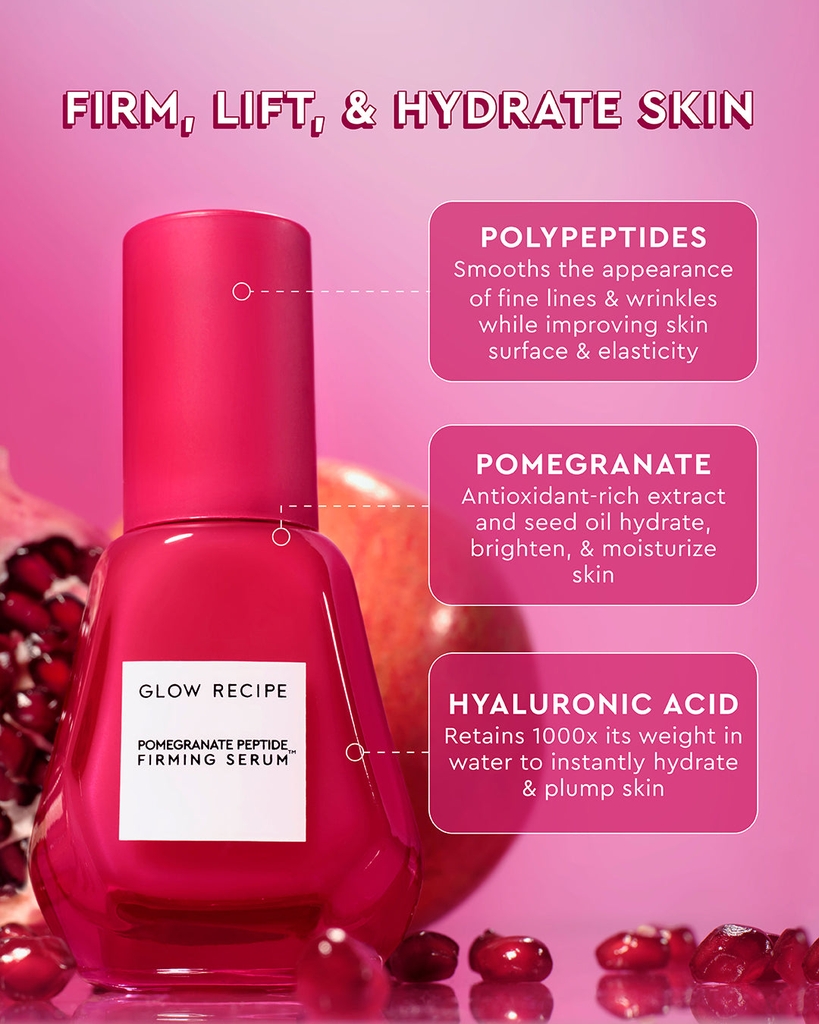 Tinh Chất Làm Săn Chắc Da Glow Recipe Pomegranate Peptide Firming Serum 30ML