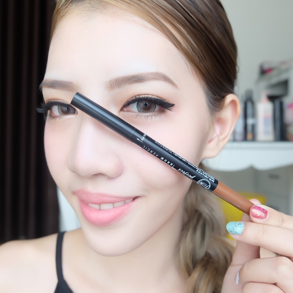 Chì kẻ chân mày 2 đầu J.Cat màu Light Brown