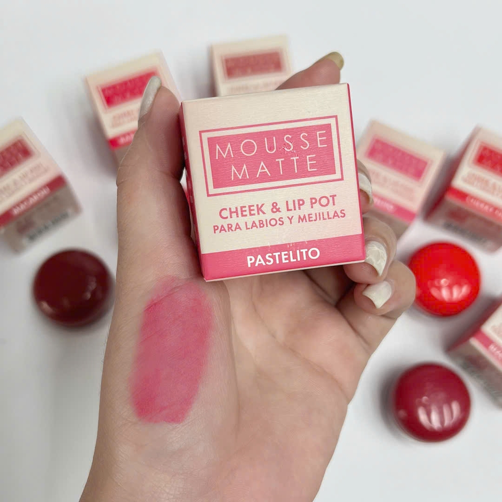 Phấn má & son kem lì dạng hũ Italia Deluxe Mousse Matte Cheek + Lip Pot