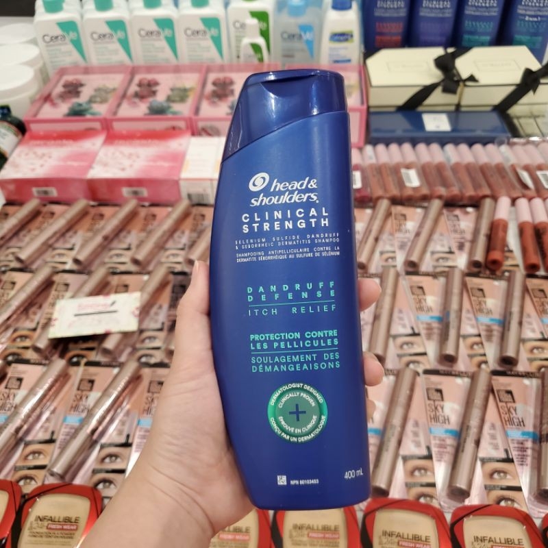 Dầu gội đầu đánh bay gàu nấm da dầu Head and Shoulders Clinical Strength Mỹ -Canada 400ml