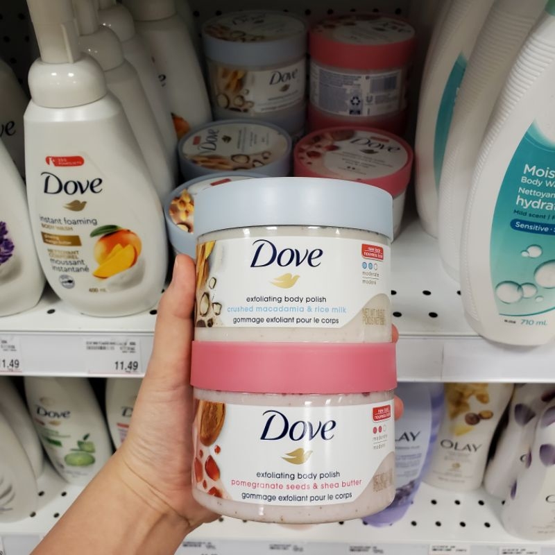 Tẩy tế bào chết body Dove