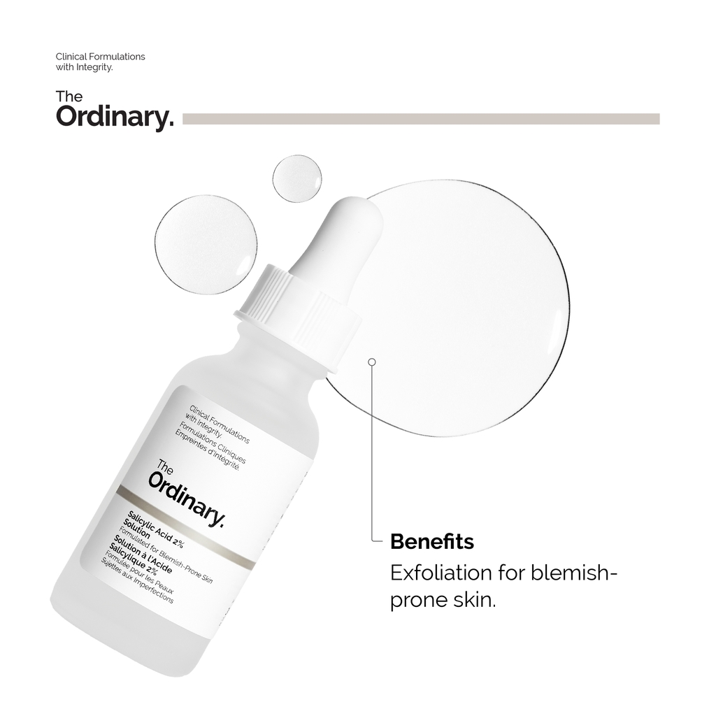 [Mới] Tinh Chất Tẩy Tế Bào Chết Cho Da Mụn The Ordinary Salicylic Acid 2% Solution 30ml