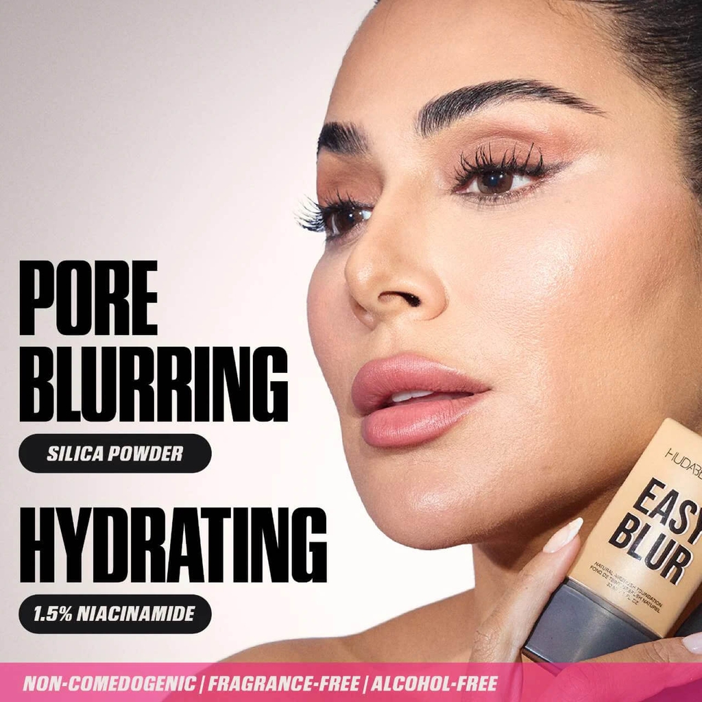 Kem Nền Huda Beauty Easy Blur Natural Airbrush Foundation with Niacinamide 30ml