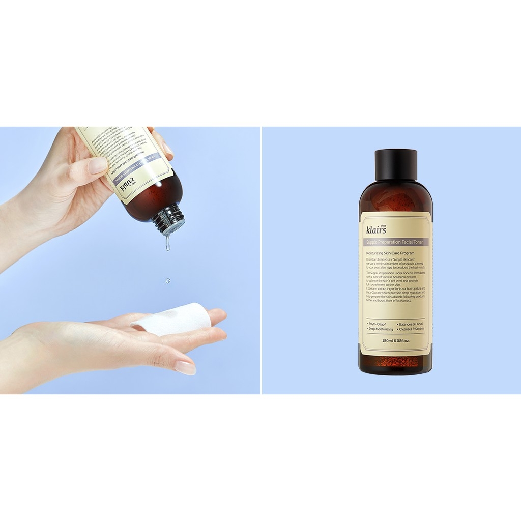 Nước hoa hồng Dear Klairs dưỡng ẩm và làm mềm da Supple Preparation Facial Toner