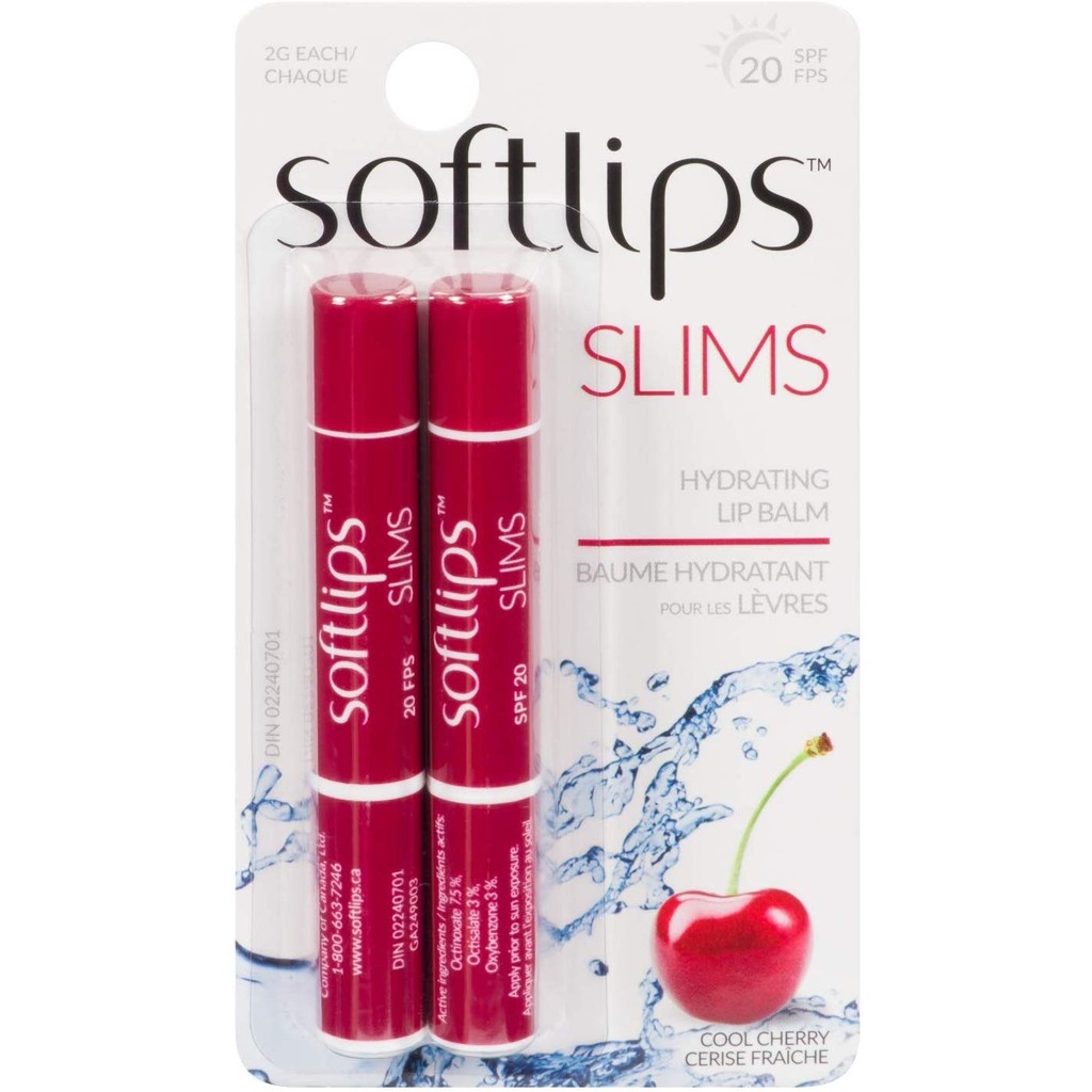 Cặp son dưỡng môi không màu trong suốt Softlips slim Spf 20