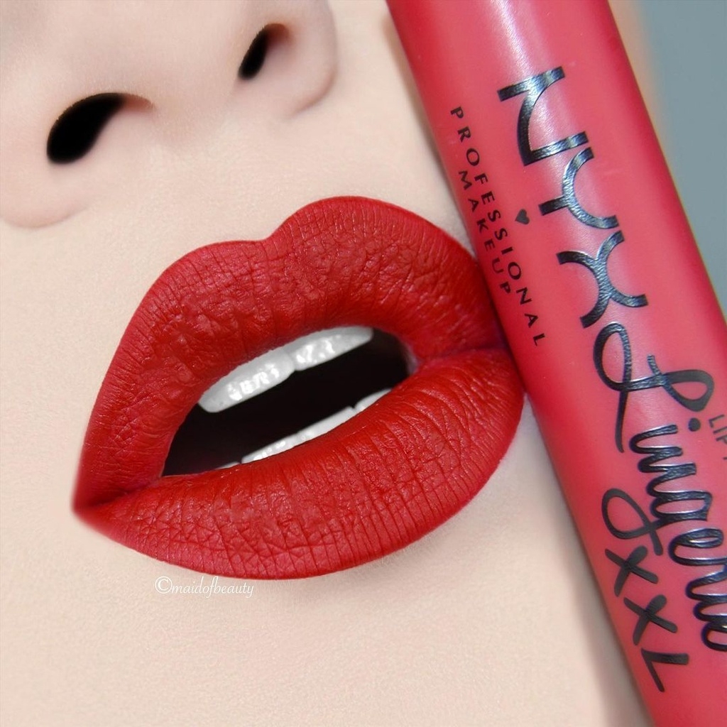 Son kem lì NYX Lingerie XXL Matte Liquid Lipstick cực kì nhẹ môi