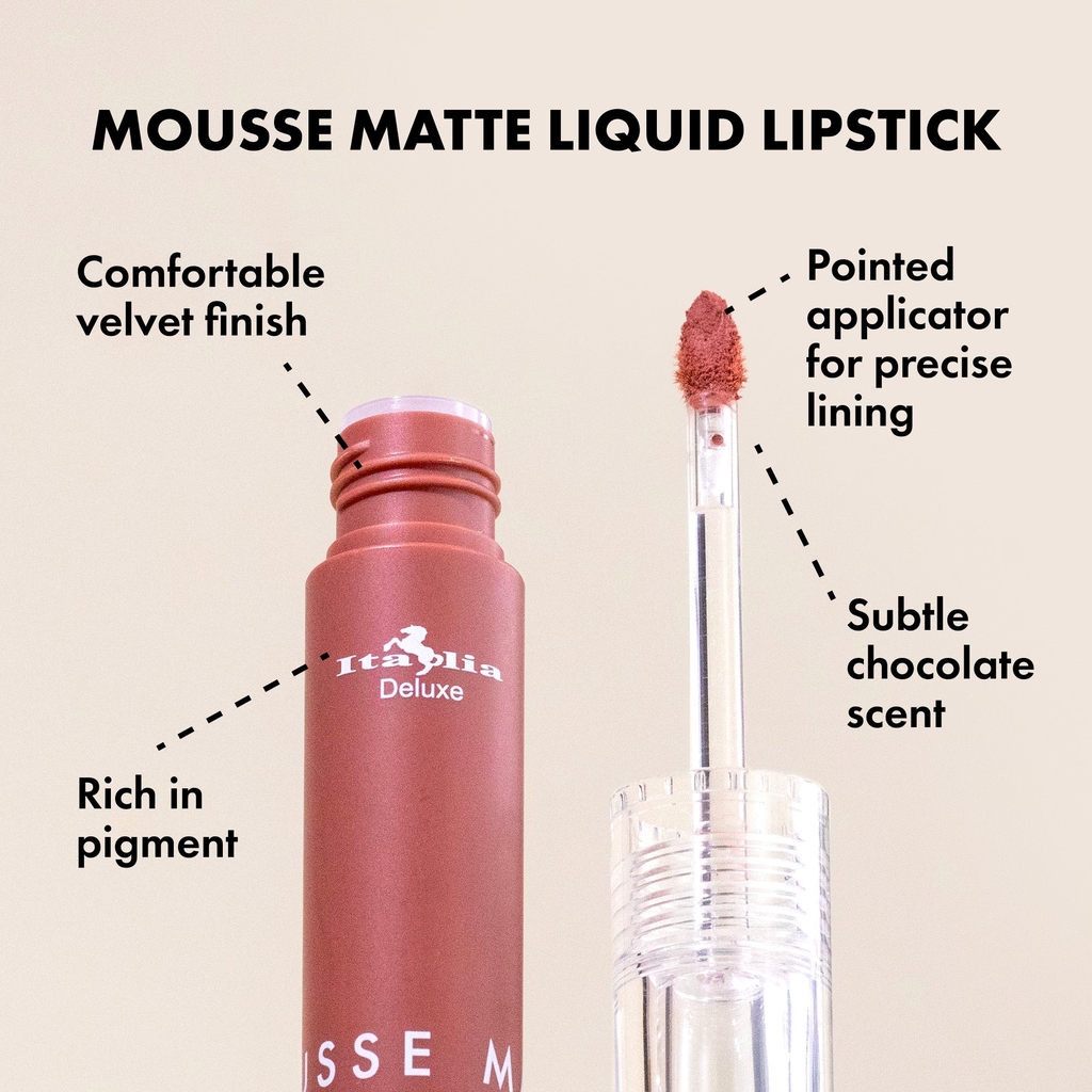 Son Kem Lì Italia Deluxe Mousse Matte Liquid Lipstick