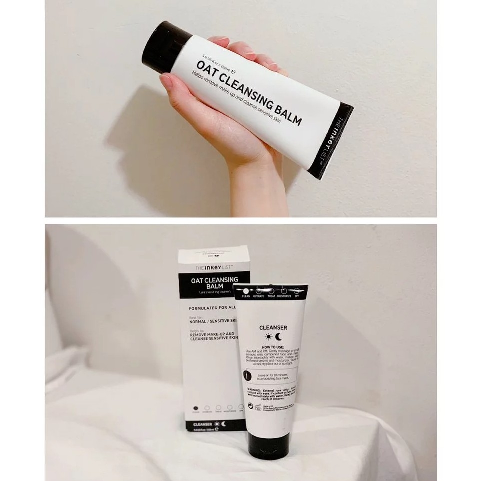 SRM tẩy trang dưỡng ẩm The Inkey List Yến Mạch Oat Cleansing Balm