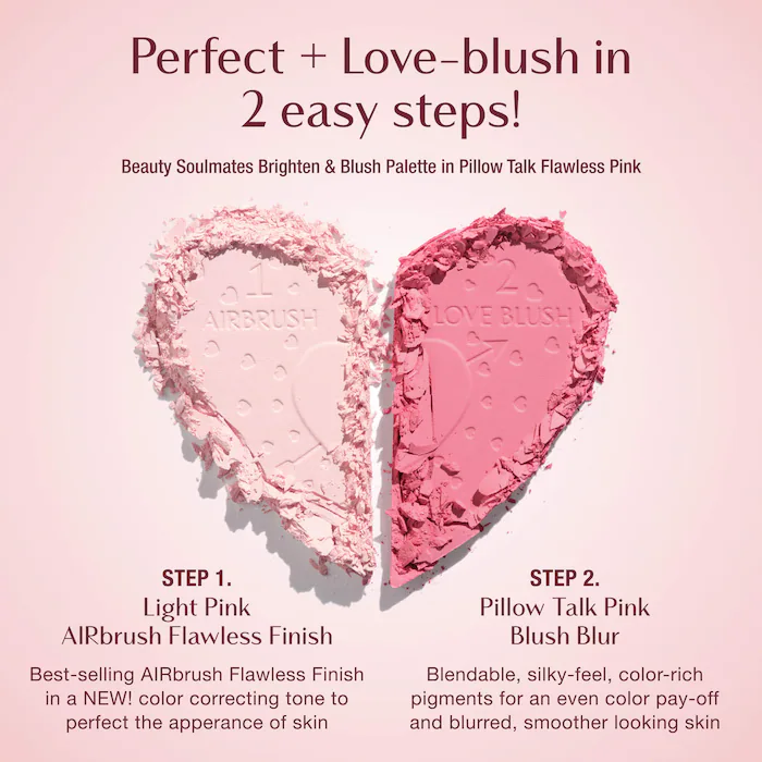 Bảng 2 Ô Phấn Phủ & Má Hồng Charlotte Tilburry Soulmate Brighten Blush Palette