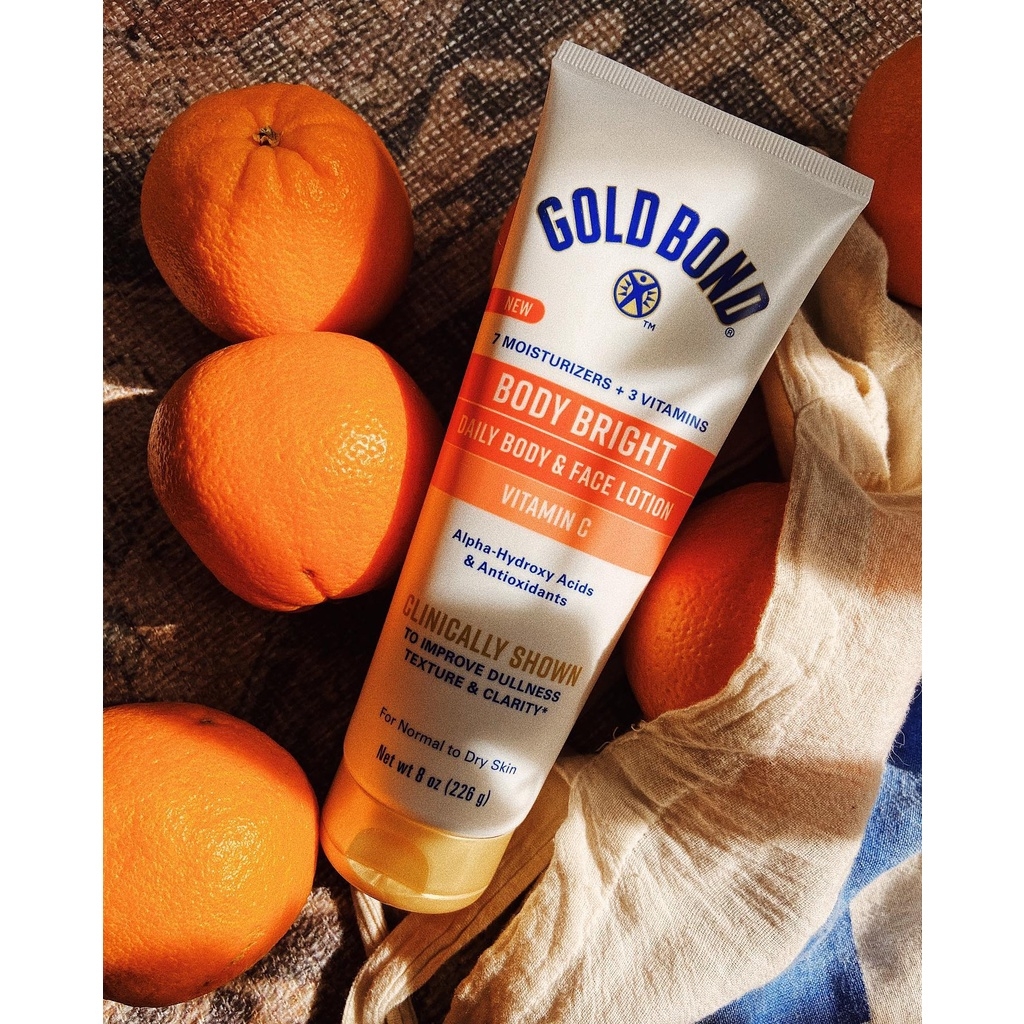 Kem dưỡng Gold Bond Body Bright làm sáng da dành cho mặt và cơ thể 226g