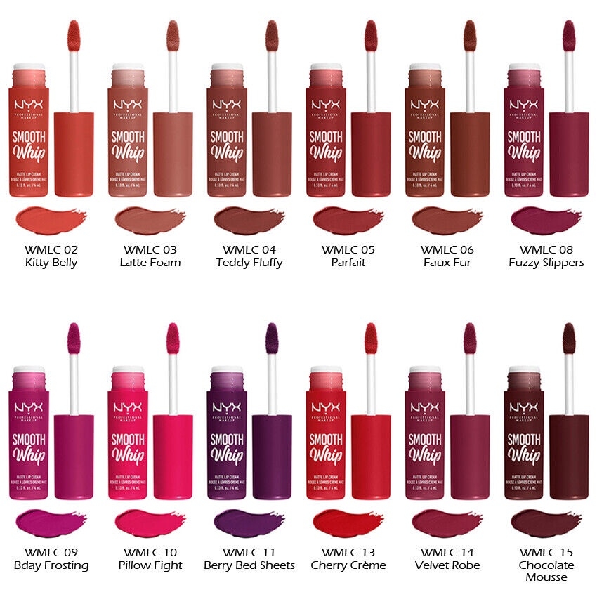 Son kem lì NYX Smooth Whip Matte lip cream