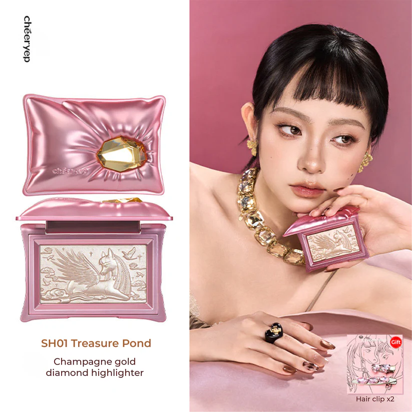Bảng Bắt Sáng Cheeryep Highlighting Powder Pillow Gem Series Limited Edition