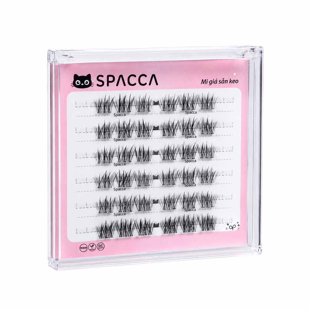 Hộp Lông Mi Giả Sẵn Keo SPACCA