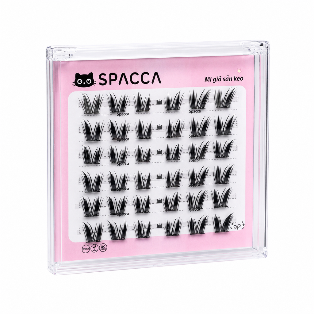 Hộp Lông Mi Giả Sẵn Keo SPACCA