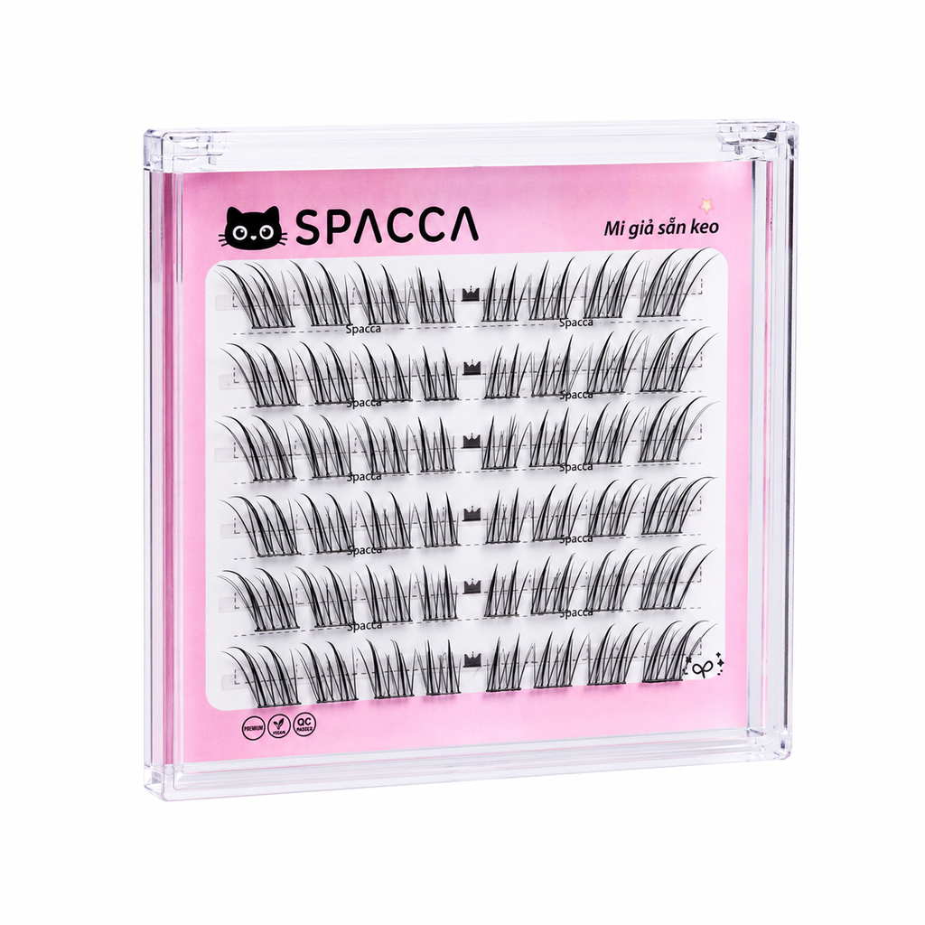 Hộp Lông Mi Giả Sẵn Keo SPACCA