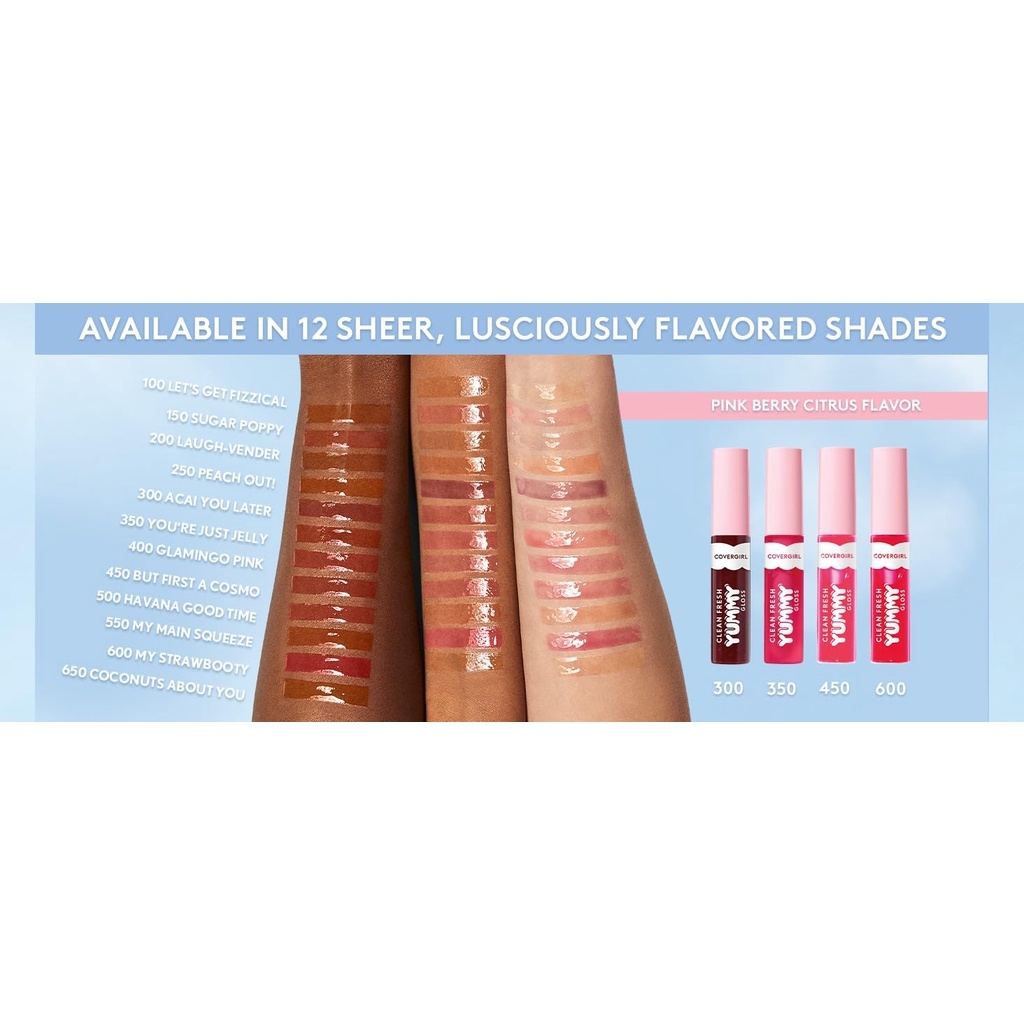 Son bóng dưỡng môi có màu Covergirl Clean Fresh Yummy Gloss