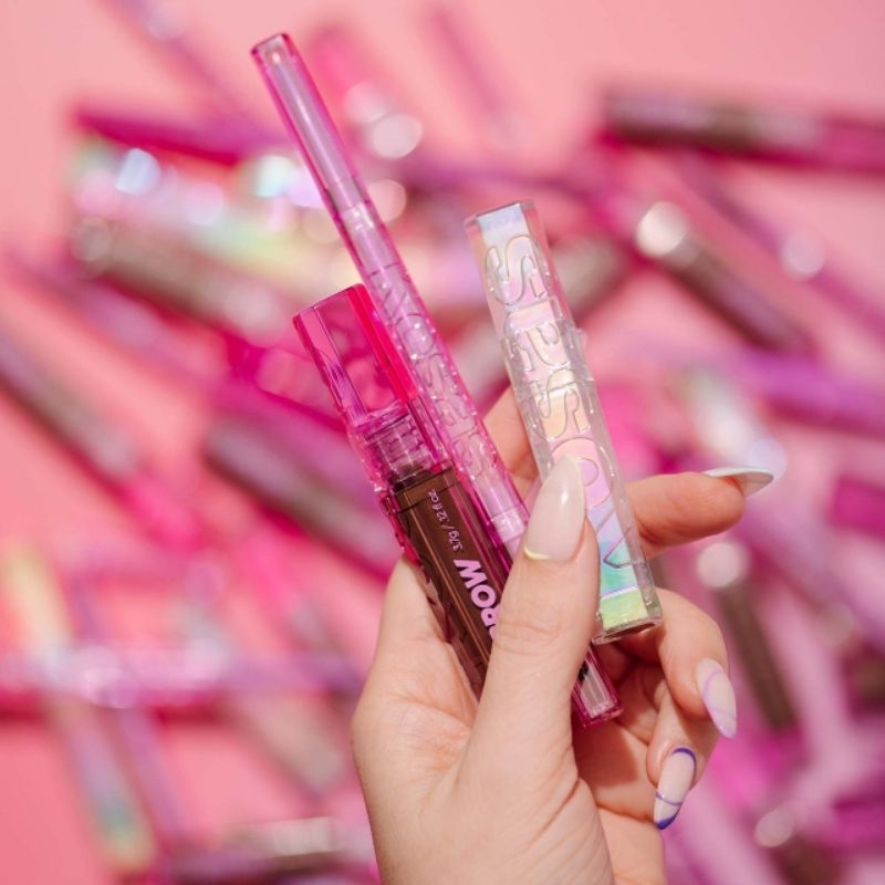 Set kẻ chân mày full size Kosas Brow Team Eyebrow Pencil + Eyebrow Gel Trio Set