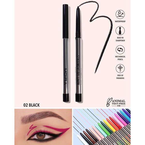 Chì kẻ mắt Moira Statement Gel Liner chống thấm nước