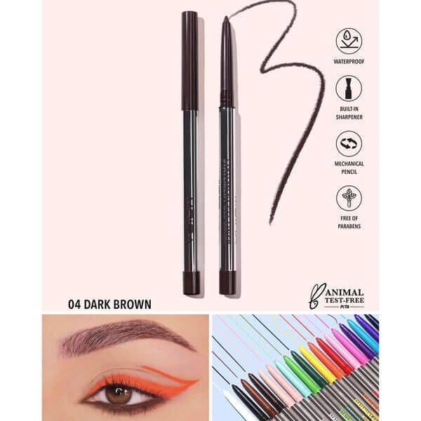 Chì kẻ mắt Moira Statement Gel Liner chống thấm nước