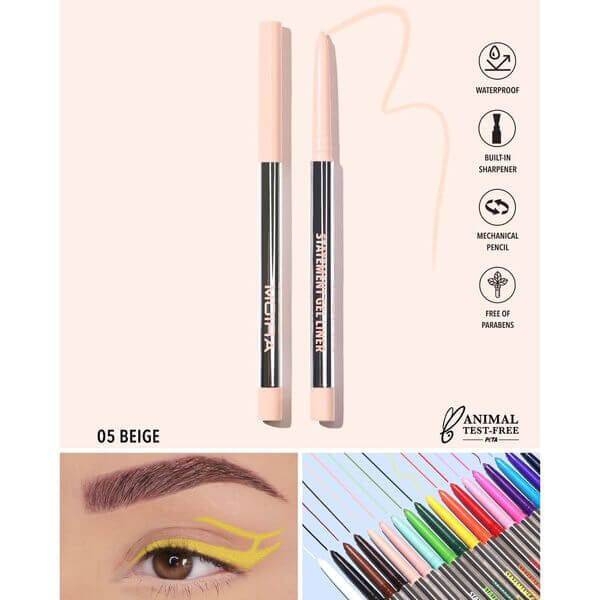 Chì kẻ mắt Moira Statement Gel Liner chống thấm nước